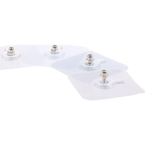 10Pcs Waterproof PVC Strong Adhesive Nails Wall Poster Seamless Wall Hook Durable Transparent Kitchen Bathroom Screw Hook Hanger