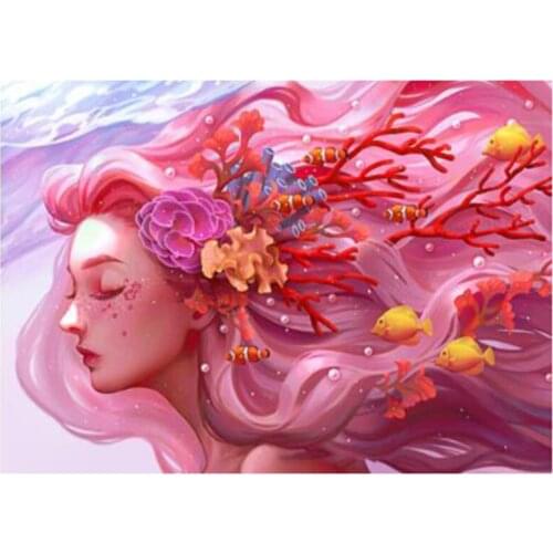 5D DIY Full Round/Square Diamond Painting Cartoon Girl 3D Embroidery Cross Stitch Rhinestone Mosaic Home Decor Gift Y1256