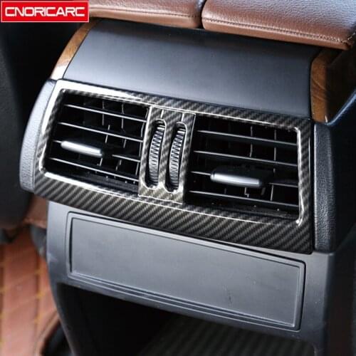 Car Styling Rear Air Outlet Frame Decoration Cover Trim For BMW X5 E70 X6 E71 2008-2014 Interior Automotive Accessories