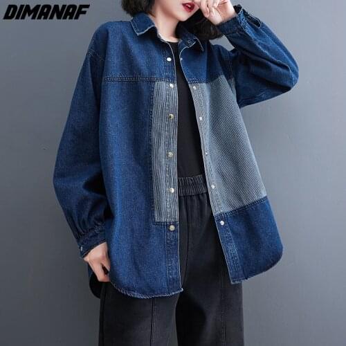 DIMANAF Womens Denim Jackets