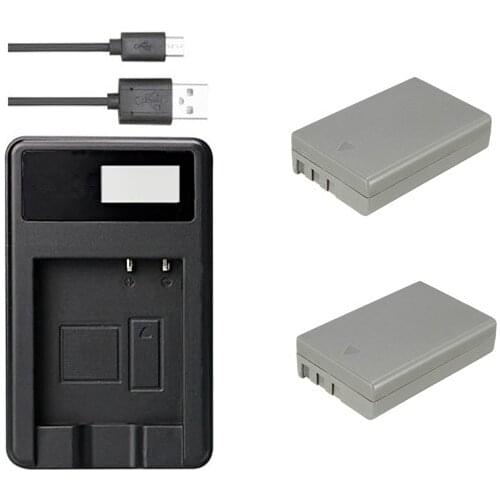 EN-EL9, EN-EL9a, ENEL9, ENEL9a, EL9, EL9a Camera Battery and USB Charger for Nikon D40, D60, D40X, D3000, and D5000