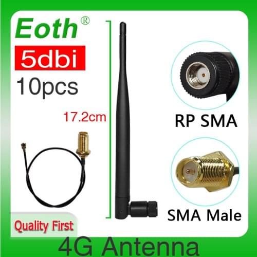5dbi 4g 10P antenna SMA feMale Connector Waterproof Antena External Antenne for huawei b593 4G router modem repeater with cable