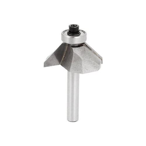 1/4" Shank Dia 1/2" Cut Length 45 Degree Chamfer Router Bit Wood Cutting Tool