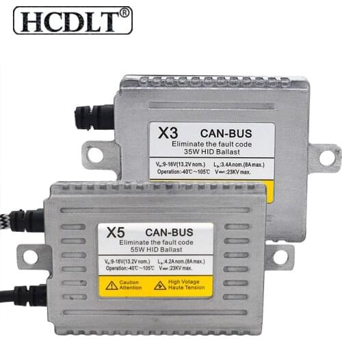 HCDLT 2PCS Original DLT Canbus Xenon Ballast AC 35W X3 55W X5 Error Free HID Canbus Reactor For HID Coversion Kit H1 H3 H7 H11