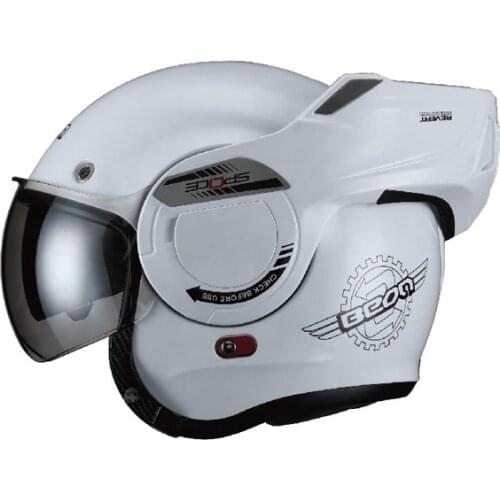 BEON B707 180 DEGREE REVERSE Full Face Helmet Motorcycle Helmet Casco Moto Capacetes de Motociclista Double Lens Capacete