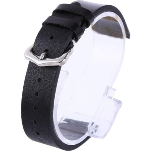 Wax Oil Skin Watch Straps Vintage Genuine Leather Watchband Calfskin Watch Straps 18mm 20mm 22mm Black Brown Stainless Bracelet