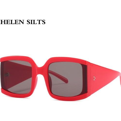 Punk Sunglasses Square Women Fashion Mirror Men Shades Oversized Black Sun Glasses For Female Popular Eyewear UV400 H72