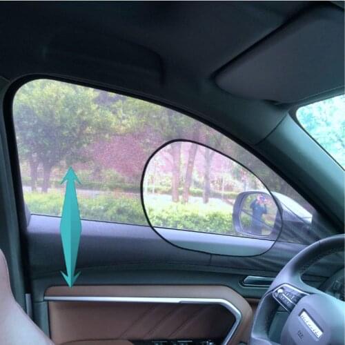 2pcs Car Window Sunshade Front Rear Window Foldable Visor Mesh Sunshade UV Protection Car Curtain For Cars Universal Shade kit