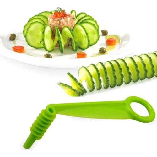 Cucumber Spiral Slicer Hand Cut Cucumber Roll Multifunctional Vegetable Cutter Creative Chipper Kitchen Tools