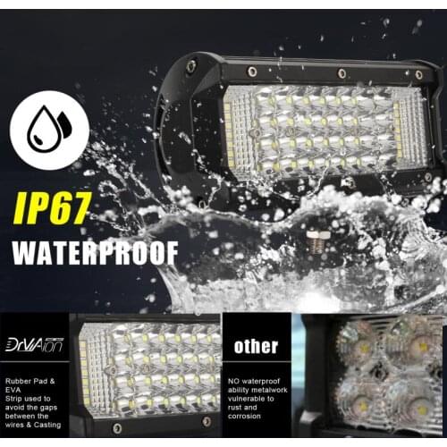 Led Light Bar 180W Led Bar 7 Inch Led Car Light For Four-row Led Bar Offroad SUV ATV Tractor Boat Trucks Excavator Work Light