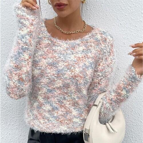 Sweater Knitted Women Blouse Slim Top Knit Sweater Knitted Sweater Pull Sweater Women Femme Sweater Ladies Pullover Pull Femme