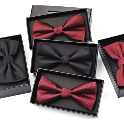 High Quality 2017 Luxury Groom Wedding Bowtie Mens Business Bow Tie Men Butterfly Neckties Striped Bowtie Solid Silver Grey