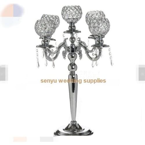 10pcs )New decoration table top chandelier centerpieces for weddings candelabra for ecent decor senyu0569