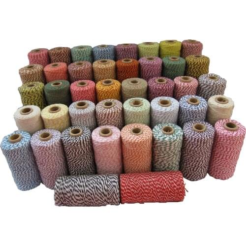 100% Cotton Baker twine for gift packing 200pcs/pack divine twine you can choose 55 kinds color By free shipping