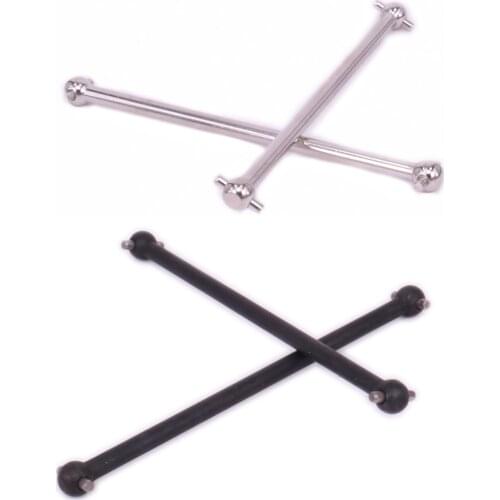 2PCS RCAWD 86mm/83mm Drive Shaft Dogbone Steel Silver Iron Black For 1/10 Rc Car Hpi Bullet 3.0 Flux Mt/St BMT0019 101235 Driven