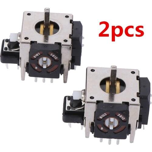 2 Pieces Replacement For PS2 3D Joystick Analog Stick For Xbox 360 Controller Tool Parts