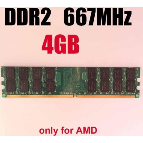 4Gb DDR2 RAM 4Gb 667MHz 667 ddr2 4gb Memory RAM for desktop /only for AMD / memoria RAM 4 Gb ram ddr 2 memory PC2-5300 PC5300