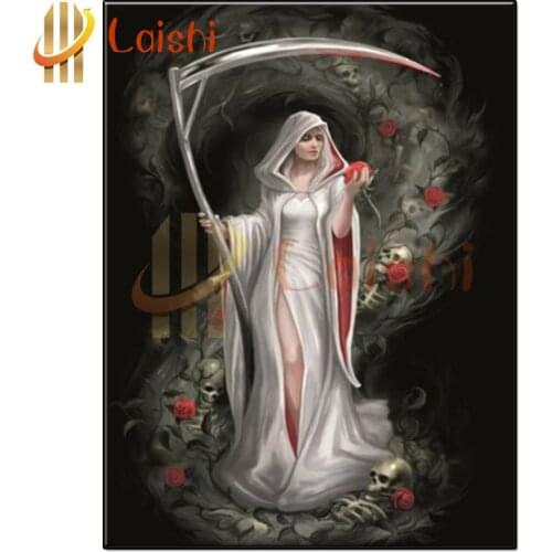 Diamond painting Sickle, woman, rose full square round drills diamond embroidey cross stitch diamond picture mosaic home decor