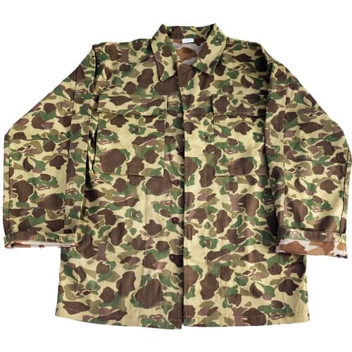 American HBT Army Coat Military Retro WW2 Land Force Uniform Training Jacket Camo Cargo Clothes Herringbone