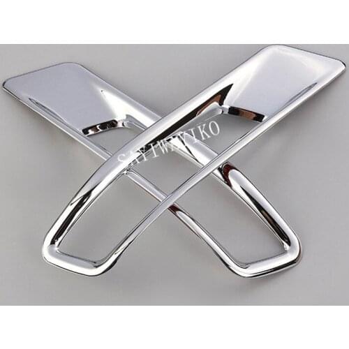 For Toyota Corolla 2014 ABS chrome Rear fog Light Lamp cover Trim auto accessories 2pcs