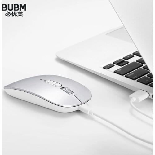 BUBM Wireless Mouse Silent Computer Mouse 1600 DPI Ergonomic Mouse Noiseless Sound 2.4G Receiver Super Slim Mouse