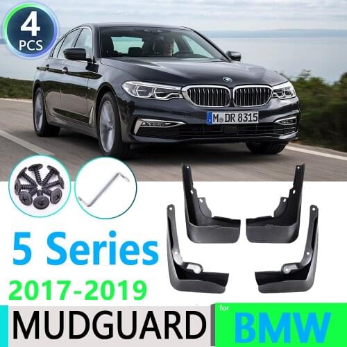 For BMW 5 Series G30 2017 2018 2019 Front Rear Fender Mudguards Mud Flaps Guard Splash Flap Car Accessories