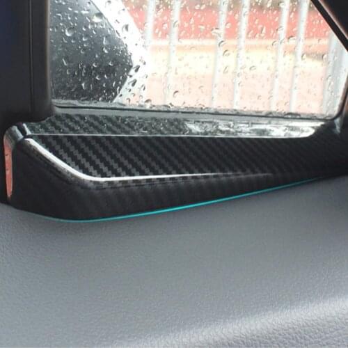 Color My Life Car Carbon Fiber Interior Front A Pillar Decoration Trim Windows Stickers for Toyota C-HR CHR 2016 2017 2018 Parts