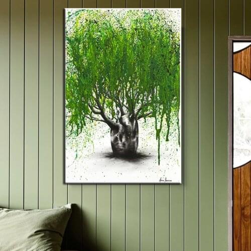 Colorful Tree Abstract Oil Painting On the Wall Art Canvas Poster and Prints Modern Landscape Picture For Living Room Home Decor