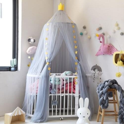 Childrens Room Dome Baby Bed Tent Net Tide Summer Palace Wind Bed Curtain Free Installation Of Baby Mosquito Cover Bed Tent