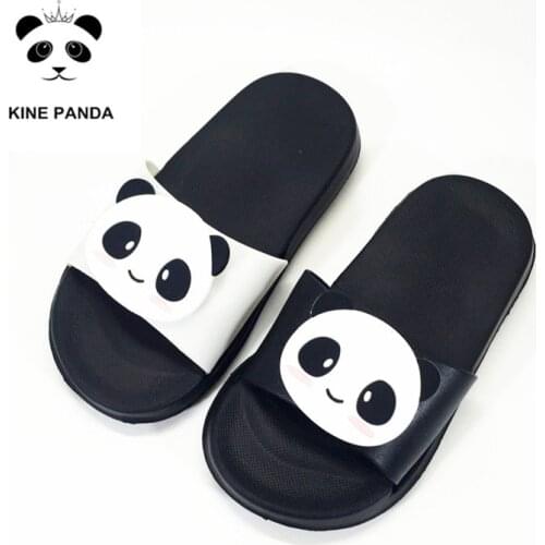 KINE PANDA Kids Slippers Girls Boys Flip Flops House Shoes Children Panda Shoes 1 2 3 4 5 6 7 Years Old Kindergarten