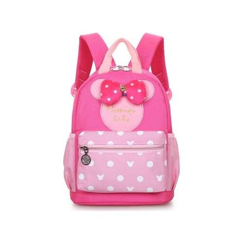 Disney Mickey mouse cartoon kindergarten backpack boy girl cartoon cute minnie backpack kid school bag handbag