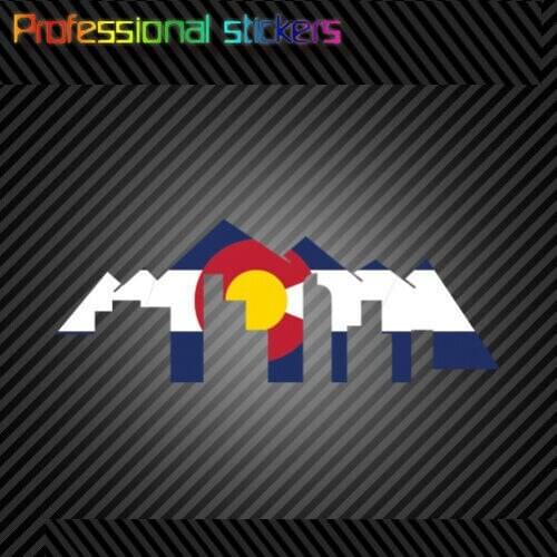 Colorado Flag Skyline Sticker Premium Die Cut Vinyl Co Denver Skyline Stickers for Car, RV, Laptops, Motorcycles