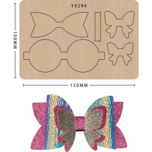 Knife Mold Craft Wood Dies Diy Scrapbooking Mold Wooden Cutter Leather Bow Suitable For Big Shot Machines