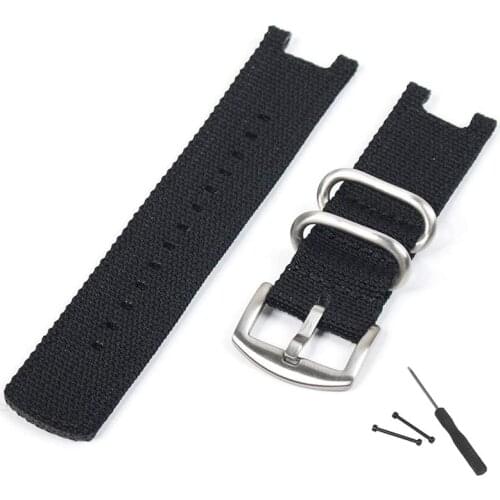 ​Canvas Nylon Replacement Watchband Strap Stainless Steel Buckle for Xiaomi Amazfit T-Rex Smartwatch With Install Tools