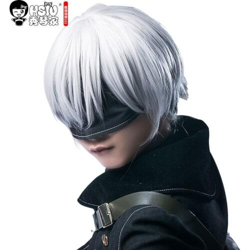HSIU NEW High quality YoRHa No.9 Type S wig Cosplay Wig NieR:Automata 9S Costume Play Wigs Costumes Hair