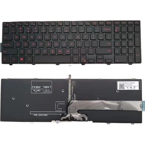 US keyboard For Dell Inspiron 15-5577 5576 5749 7557 7559 3541 3542 3543 5542 5545 Laptop English Keyboard With Backlit/frame