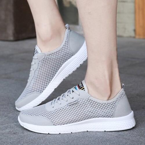 Size 50 Mens Sneakers Breathable Light Running Shoes Lace-Up Jogging Shoes Man Sneaker Anti-Odor Male Casual Shoes Drop Shipping