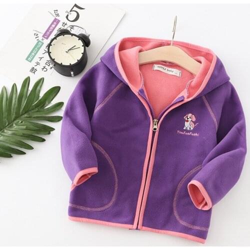 2020 Fashion Childrens Jacket Hooded Baby Clothes Girls Cotton Cartoon Embroidery Winter Coat For Girls Suit 2-8 Years Old