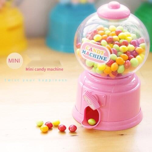 Cute Save Money Toys Mini Candy Machine Bubble Dispenser Coin Bank Kids Play House Toys Christmas Birthday Gift
