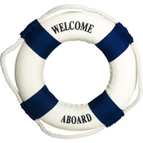 Marine Theme Home Decoration European Style Swim Ring Wall Hanging life buoy For Home Decoration Bar Shop Kids Bedroom Decorate