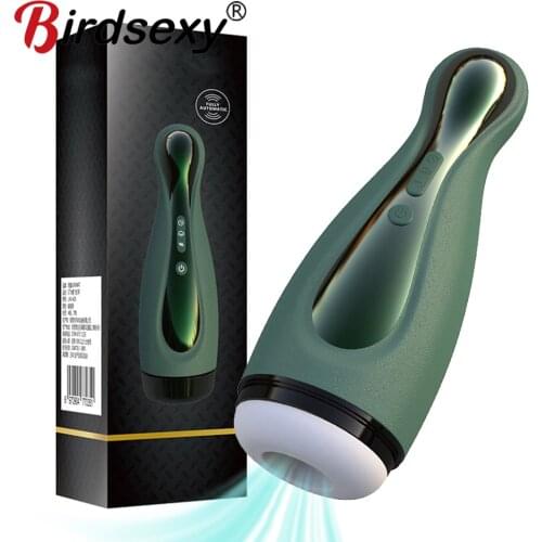 Sucking Masturbator Male suck masturbation Cup Real sucking Vibrating Pussy Vagina Adult Sex Toys Erotic Masturbators for Men