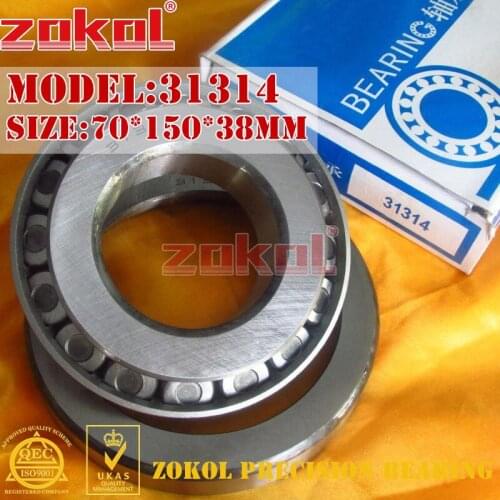 ZOKOL bearing 31314 27314E Tapered Roller Bearing 70*150*38mm