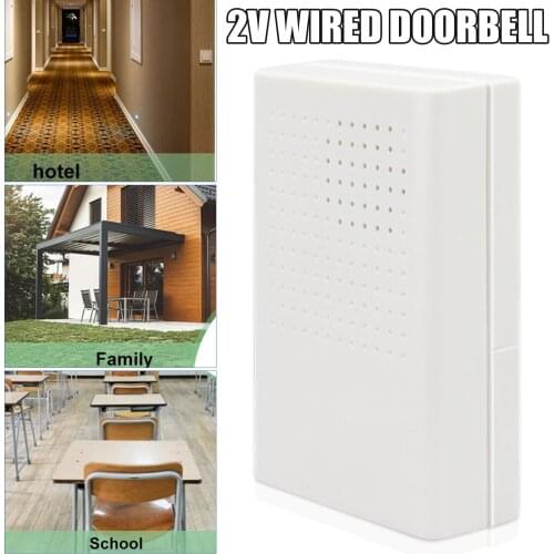 Wired Door Bell DC 12V Chime Welcome DoorBell For Office Home Security Access Control System White LB88