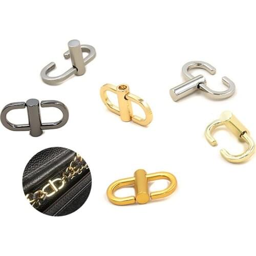 2Pcs Adjustable Metal Belt Buckle Clip Handbag Chain Strap Length Shorten Bag Accessories Wholesale 6 Colors Buckles