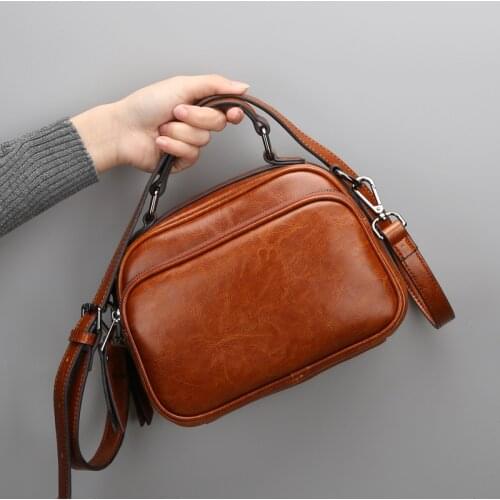 High Quality Cowhide Luxury Handbag New Leather Cowhide Fashion Leisure Large Capacity Versatile Fashion Trends Shoulder Bags