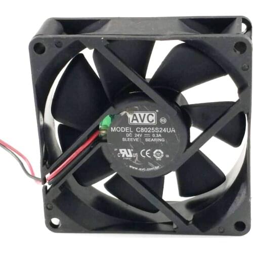 Server inverter blower cooling cooler C8025S24UA 24V 0.3A inverter fan 8cm 8025 80x80x25mm 80mm