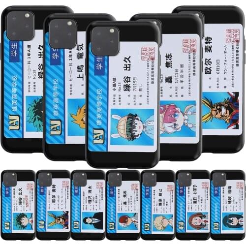My Hero Academy ID Card Silicone Case for Realme Narzo 30A GT NEO C3 C25 C21 C20 C17 C15 C12 C11 8 7 7i 6 6i Pro