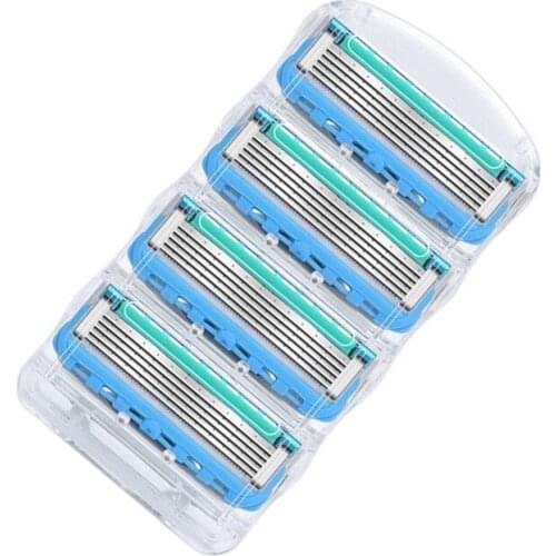4pcs/lot Razor Blade For Men Shaving Blades Safety Blades Cassette Shaver Suit For Gillettee Fusione Proglide