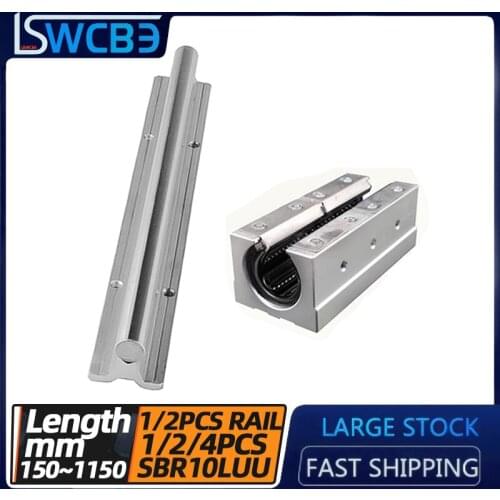 Lengthend open box type linear guide , SBR10 guide rail,L=150-1150mm, SBR10LUU slider, high temperature and wear resistance
