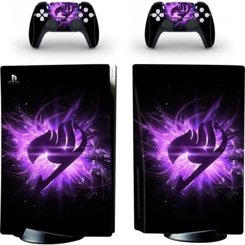 Fairy Tail PS5 Standard Disc Edition Skin Sticker Decal Cover for PlayStation 5 Console & Controller PS5 Skin Sticker Vinyl